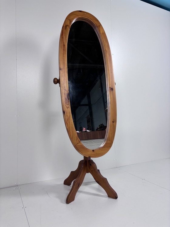 Image 1 of Vintage Pass Mirror Wood