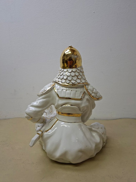 Image 1 of Escultura de cerámica samurai sentado - Italia 1970