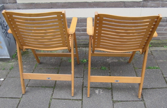 Image 1 of 2x Rex Fauteuils pliants par Niko Kralj pour Stol