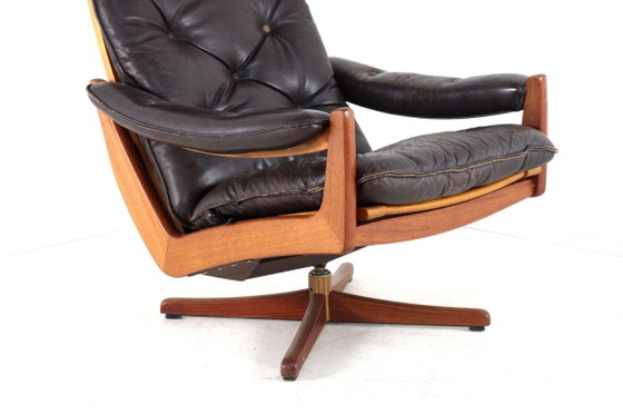 Söda Galvano - Lied Møbler Norway Fauteuil Vintage – Lied mobler, Leather, Wood (photo 5 of 18)