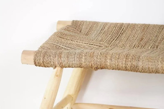 Panca marocchina artigianale in legno e corda 100x40x40cm – Panche (photo 5 of 9)