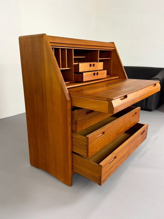 Scrittoio Segretario in Teak Design Danese Dyrlund con Tavolo Pieghevole – Scrivanie, Wood (photo 2 of 12)