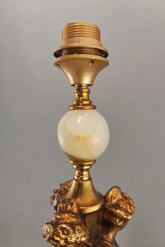 Image 1 of Vintage Deknudt 3 graces table lamp
