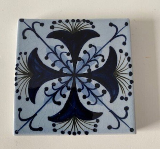 Image 1 of Alumnia Royal Copenhagen 1960 Nils Thorsson 2 azulejos raros de Tenera