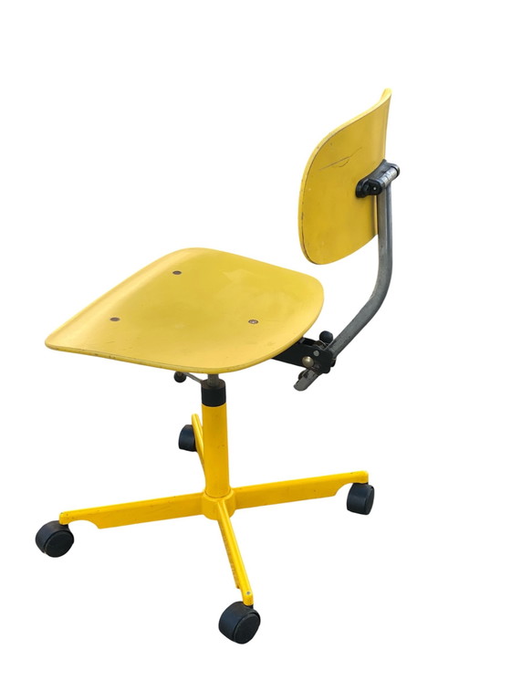 Image 1 of Chaise de bureau KEVI originale – Jørgen Rasmussen – Danemark, années 1960 – rare finition jaune