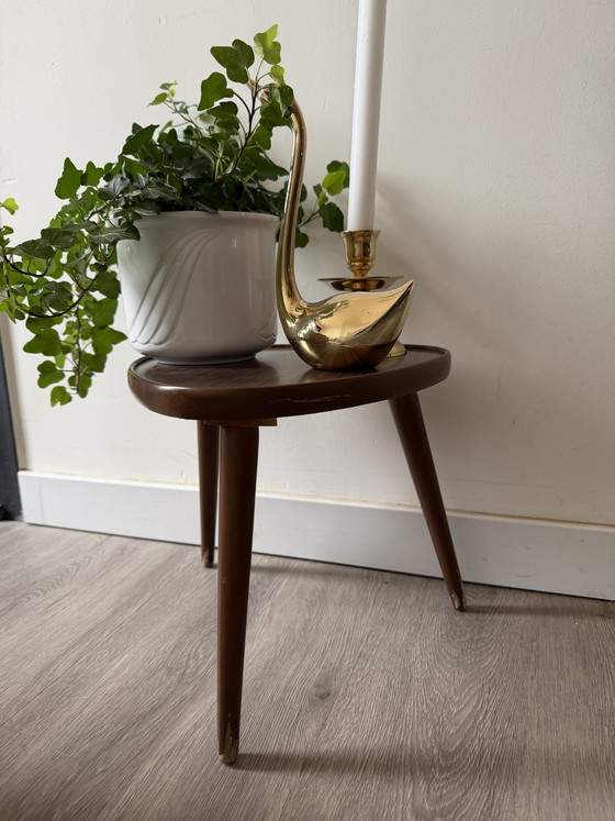 Image 1 of 1970s triangular plant table