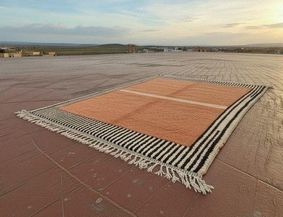 Image 1 of Handgeweven vloerkleed van natuurlijke wol, traditioneel geweven, afmeting 200x300 cm