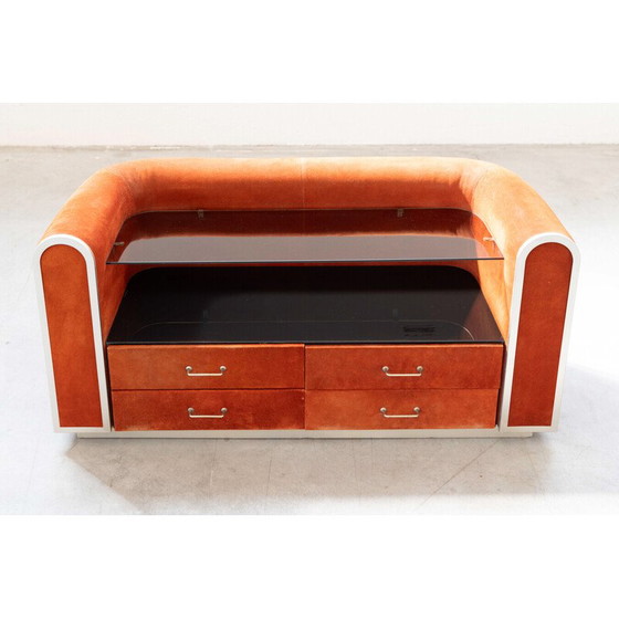 Image 1 of Vintage Alcantara dresser, 1970s