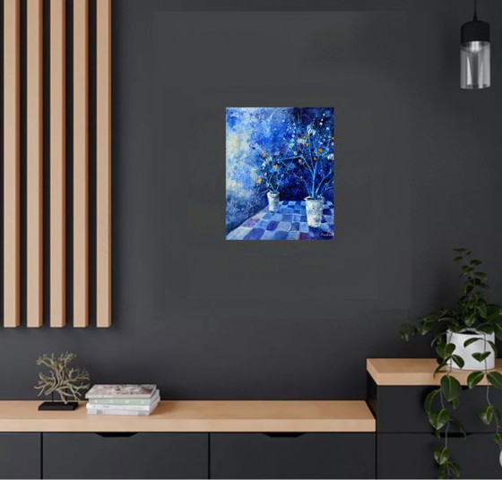 Image 1 of Blue abstract still life