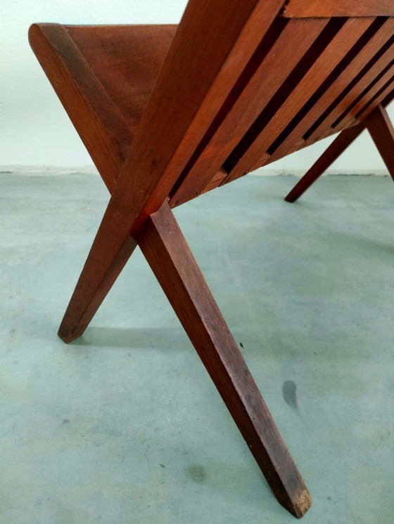 Image 1 of Vintage 1950s/60s book table side table magazine table (Van Teeffelen style)