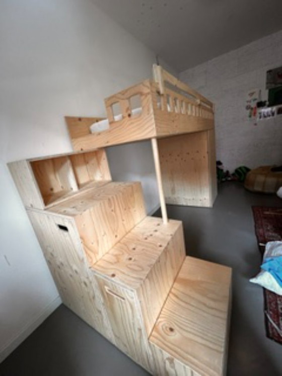 Alles in één: Prachtige hoogslaper met slimme kasten – Eenpersoonsbedden, Wood (photo 5 of 14)