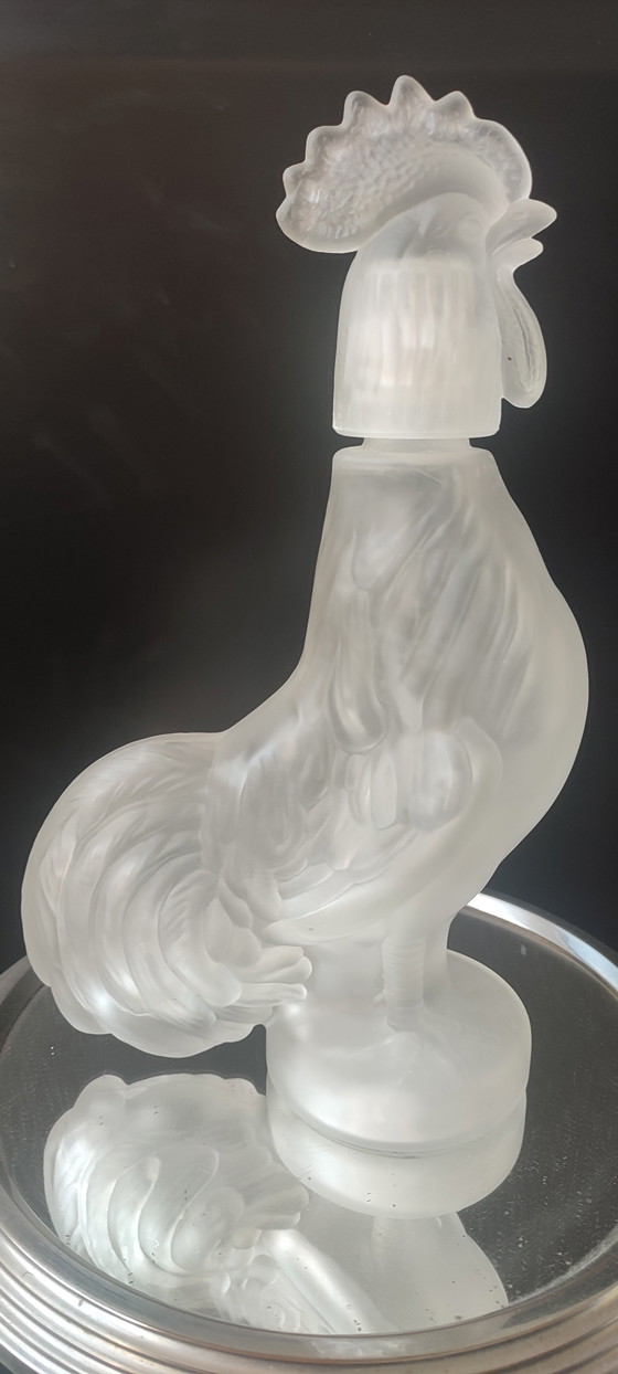 Image 1 of Zoomorphe Karaffe (28 cm) aus mattiertem italienischem Glas - 1970er Jahre