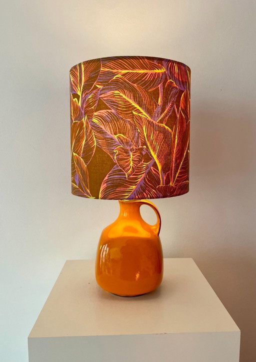 Comte Ortenburg - Années 1970 - Transformé en lampe de table à piles – tafellampen, Cotton, Ceramic