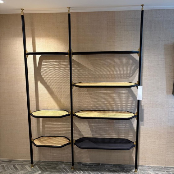 Baxter Libelle Bookcase – Metal, Rattan (photo 2 of 7)