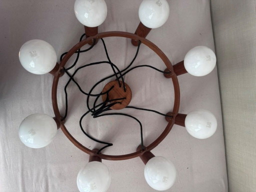 Dyrlund Große Runde Deckenlampe Teakholz Danish Design – plafondlampen, Wood (photo 2 of 5)