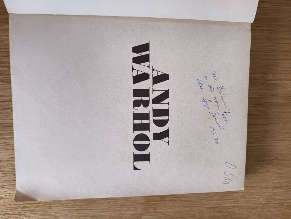 Exhibition catalogue 'Andy Warhol - Moderna Muséet, Stockholm
