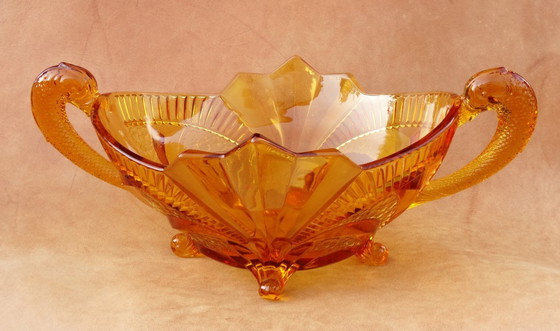 Image 1 of Coupe art déco, original art nouveau, coupe en verre, coupe à fruits