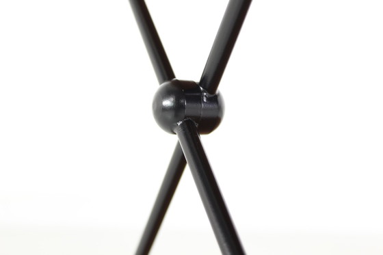 Image 1 of Almost As New, Jie Gantofta Mid-Century String Serving Trolley / Tea Trolley, Sweden, Teak, Steel Leather, Completely Restored!