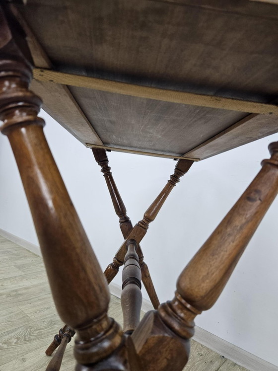 Eclectische Bijzettafel met Afneembaar Dienblad, 19e eeuw (photo 8 of 16)