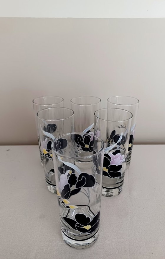 Image 1 of Luminarc Anaïs karafset. ’80 design. 6 glazen + karaf.