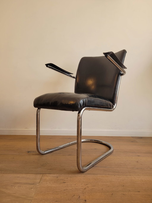 Fauteuil « dames » de Gebr. De Wit, Pays-Bas, années 1950