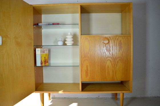 Image 1 of Mid Century Highboard Vintage Bar Dresser Cabinet Sideboard Cupboard