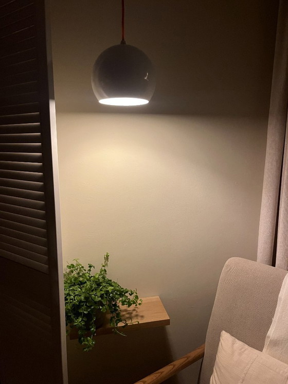 Image 1 of Vintage Louis Poulsen Topan stijl hanglampenset van 2 - Deense designlamp