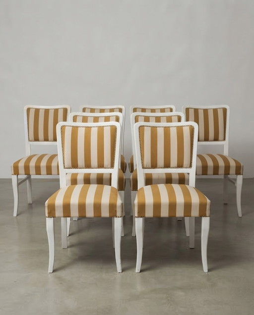 Vintage Eetkamerstoelen, jaren 30, set van 8