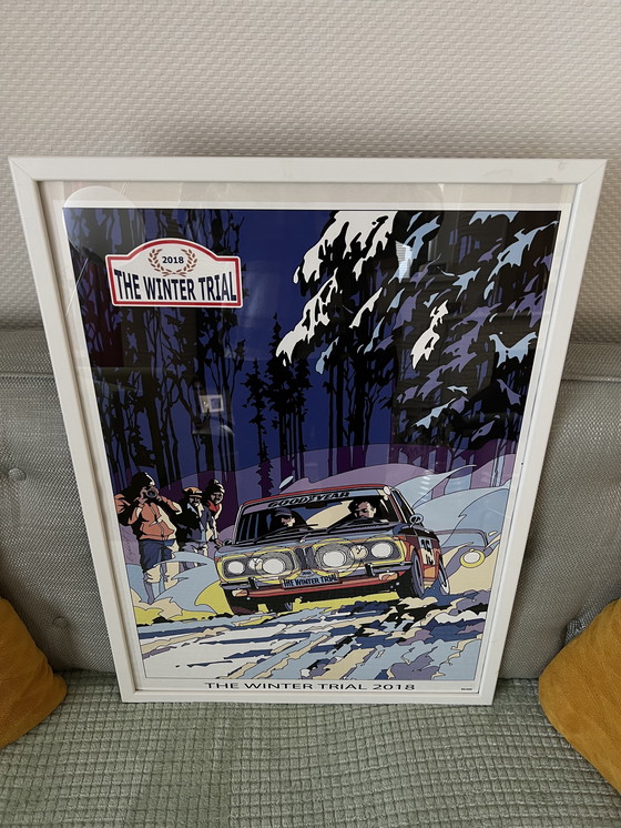 Image 1 of 2018 wintertrial rally gelimiteerde editie P. ENGLEBERT poster BMW 2002 55/250
