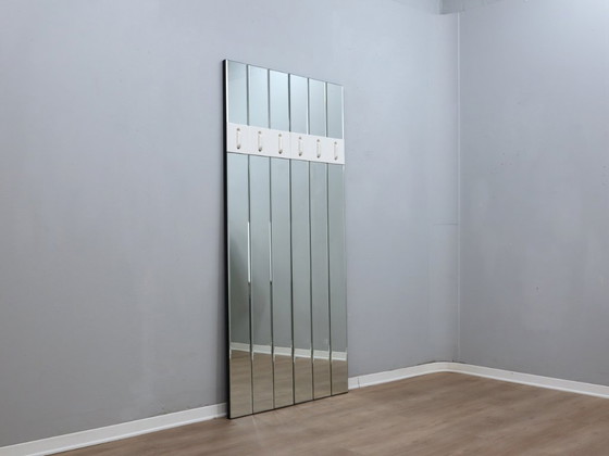 Image 1 of Vintage minimalistische wandspiegel kapstokset ITALIË jaren 70