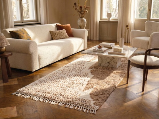 Tapis de passage artisanal 250cmx90cm – Cotton (photo 7 of 8)