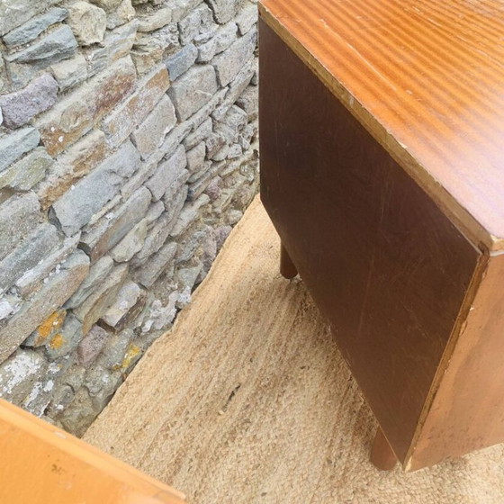 Cassettiera vintage con maniglie in pelle – Anni '50/'60 – Cassettiere, Legno (photo 21 of 25)