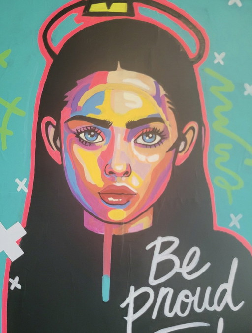 Wees trots schilderij