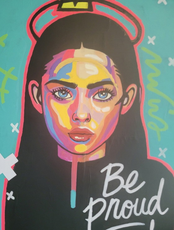 Image 1 of Wees trots schilderij