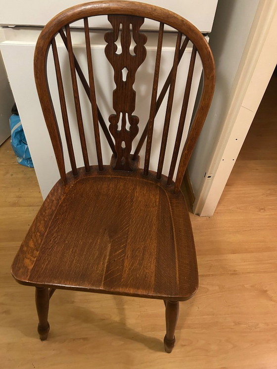 Image 1 of 4 Windsors eetkamerstoelen uit de jaren 50