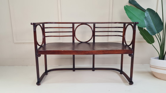 Image 1 of Fledermaus" Sofa
A rare version of the so called "Fledermaus" model sofa by Josef Hoffmann for by Mundus AG. 