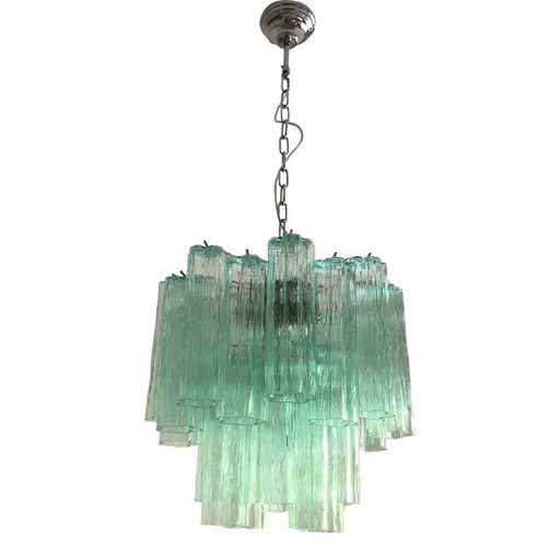 Muranoglas Sputnik-Kronleuchter Multicolor, Mazzega-Stil