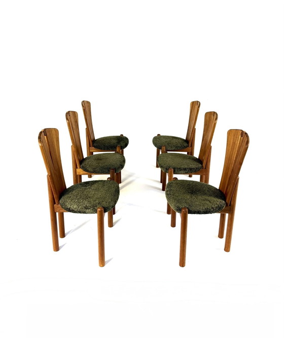 Image 1 of Satz von 6 restaurierten Esszimmerstühlen, Ansanger Møbler '70