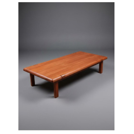 Image 1 of Niels Bach, table basse en teck massif, Danemark, années 1970