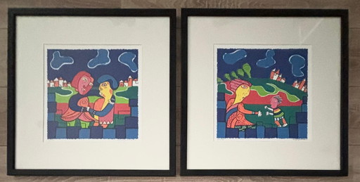 2x Sérigraphie de Maartje Wijngaarden
