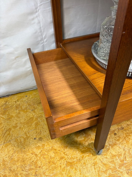 Prachtige Vintage Remploy Teak Uitschuifbare Serveerwagen | 1960 | Scandinavisch Design | Mid-Century Retro (photo 5 of 15)