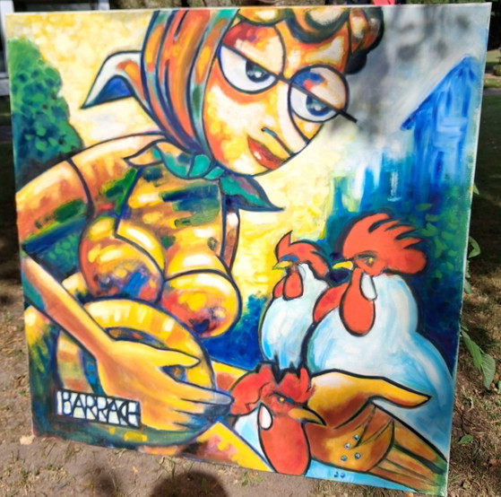 Schilderij van Henry Barrach – Schilderijen & Tekeningen, Wood, Canvas (photo 3 of 4)