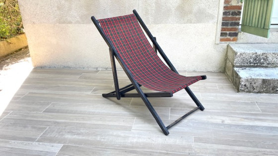 Vintage Canvas Folding Sun Lounger – Sunbed (photo 14 of 35)