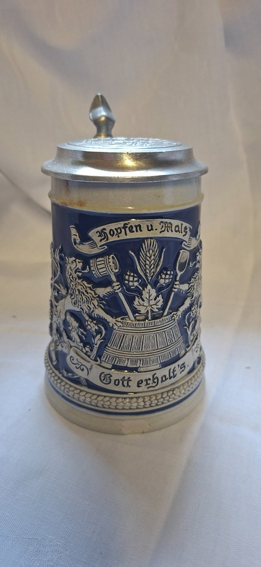 Gerz Beer Mug Vintage Heubach Beers – tafelaccessoires, Ceramic, Metal
