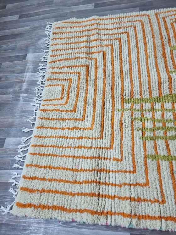 Image 1 of Authentischer, handgefertigter traditioneller marokkanischer Berberteppich, 2/3 m²