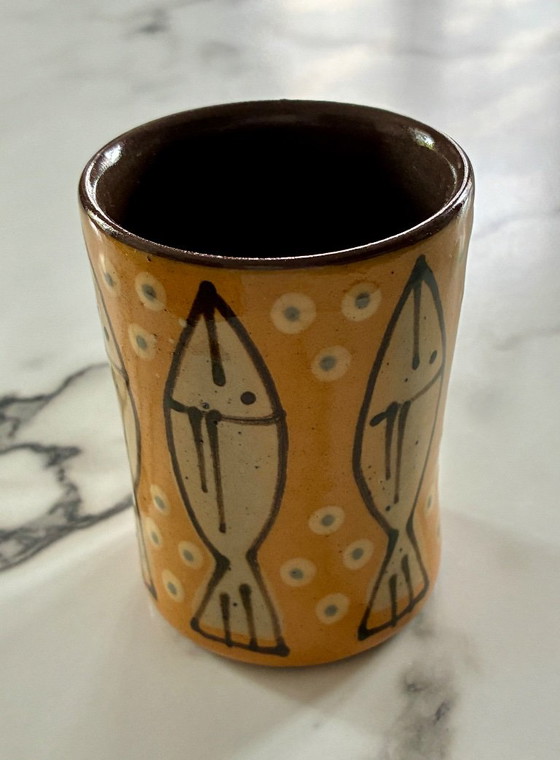 Piccolo vaso a tazza in terracotta Germania – Höhrer Becher Allemagne, Oggetti decorativi, Ceramica (photo 2 of 5)