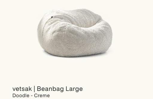 Vetsak Beanbag Large „Doodle – Creme“ | Neu & Originalverpackt