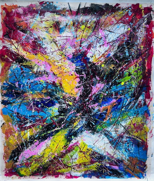 Acrilico su tela Jovan Srijemac Coralli spezzati