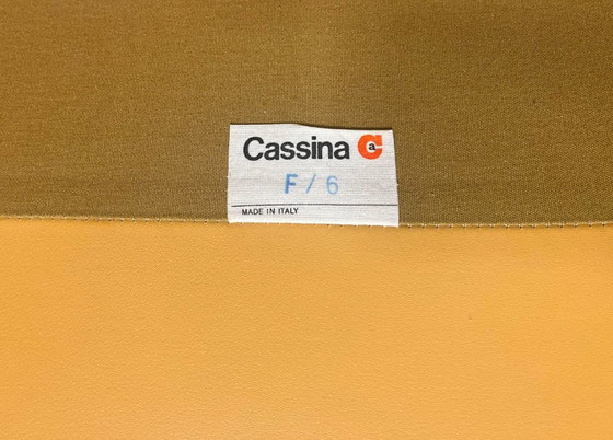 Image 1 of 2x Nieuwstaat Cassina Maralunga 2-Zits Bank Bruin Leer