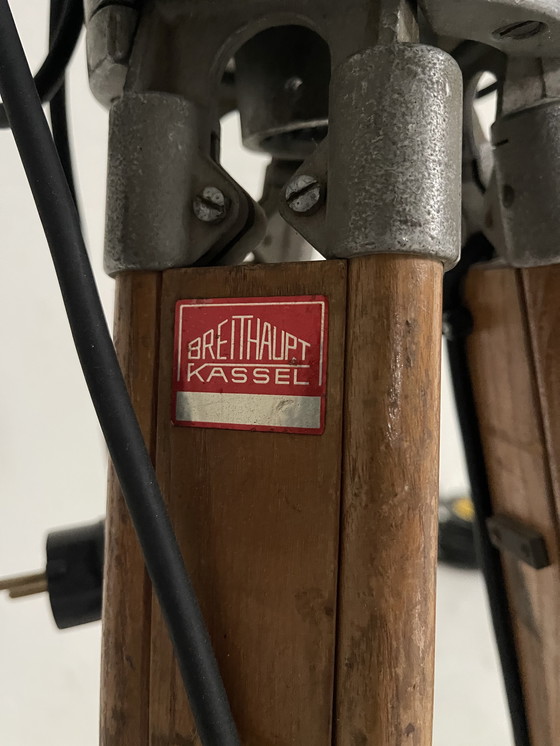 Image 1 of Lampe sur pied de théâtre, style industriel rétro art déco